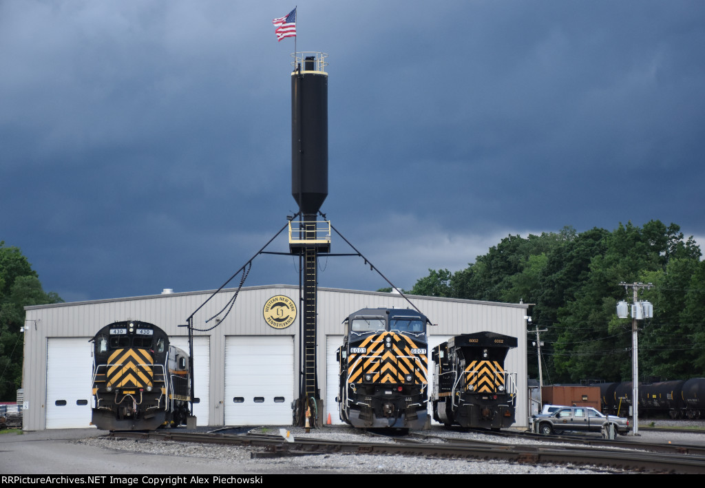 Western New York & Pennsylvania locomotive shops